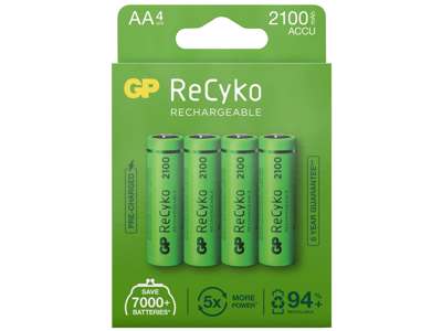 GP ReCyko AA Batteri | 4-pak