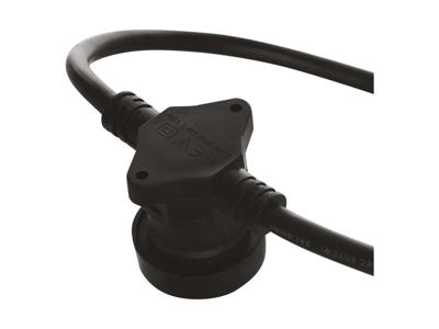 EMOS Start-sæt Lyskæde E27 – 7,35 m, 10 fatninger, sort kabel, inde/ude