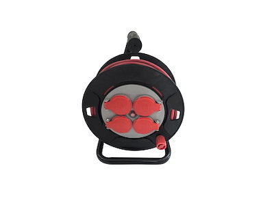 Kabeltromle – 25 meter – 4 udtag – 3G1,5 mm² – IP44