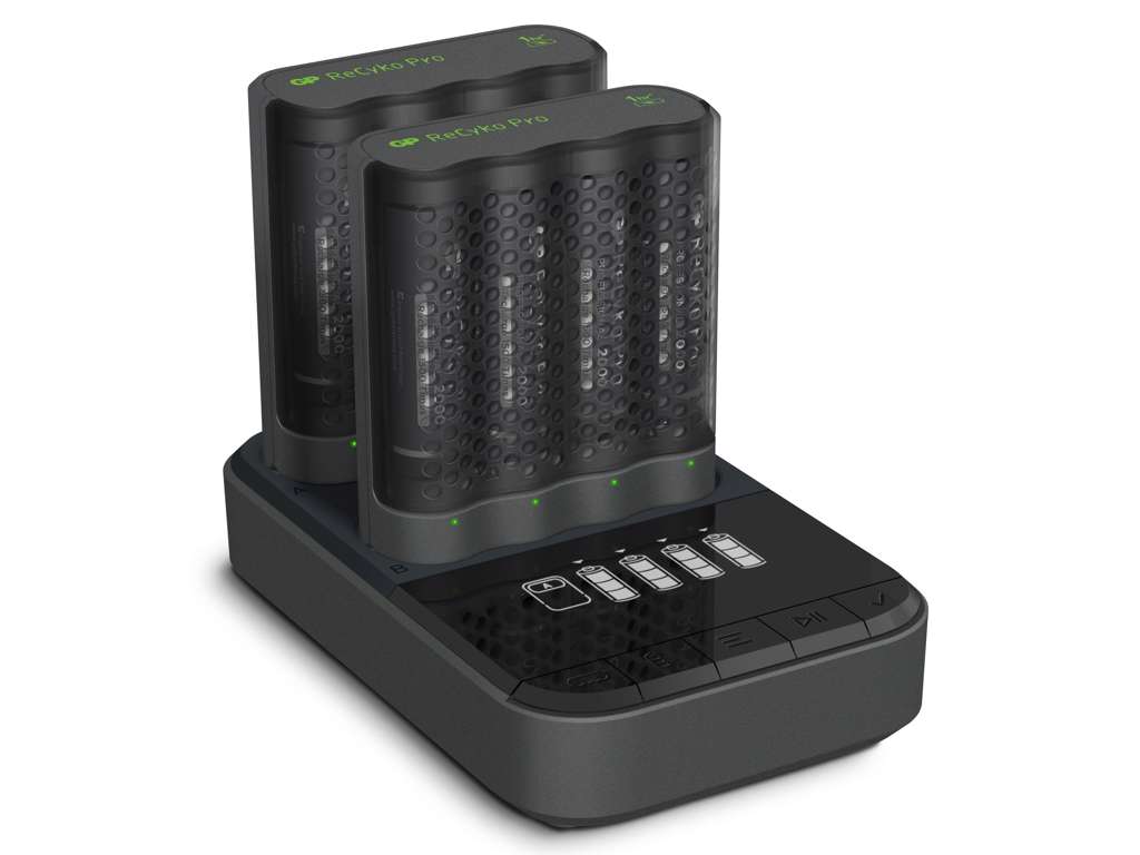 GP ReCyko 2 stk. Pro Charger M461 (USB) med ladestation D861