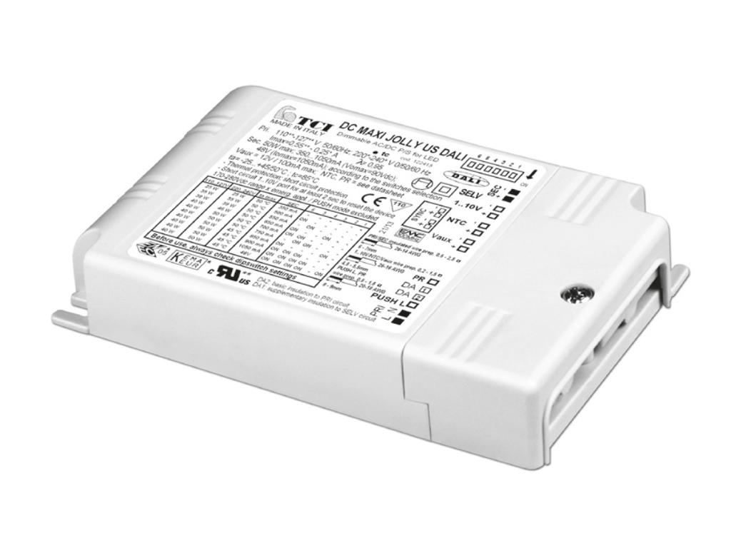 Dali Driver, Push, 1-10V M/Dipswitch 350-1200mAh