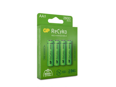 GP ReCyko AA Batteri | 4-pak