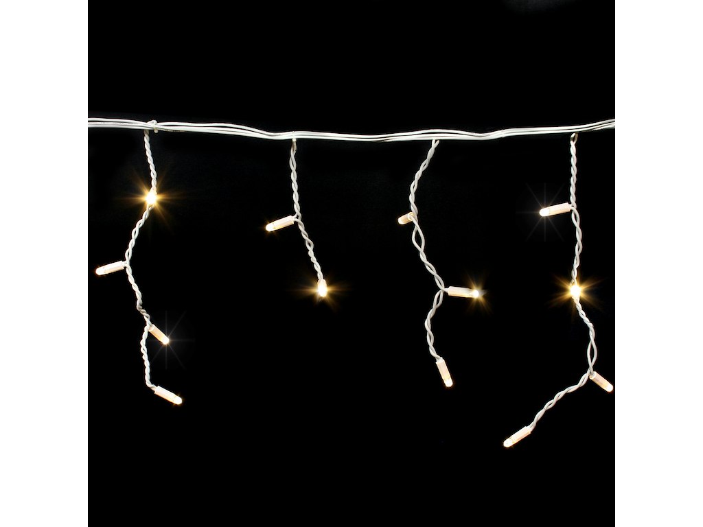 Festilight LED Istapper IP66 - 16 rækker 3m - Varmt hvidt Lys