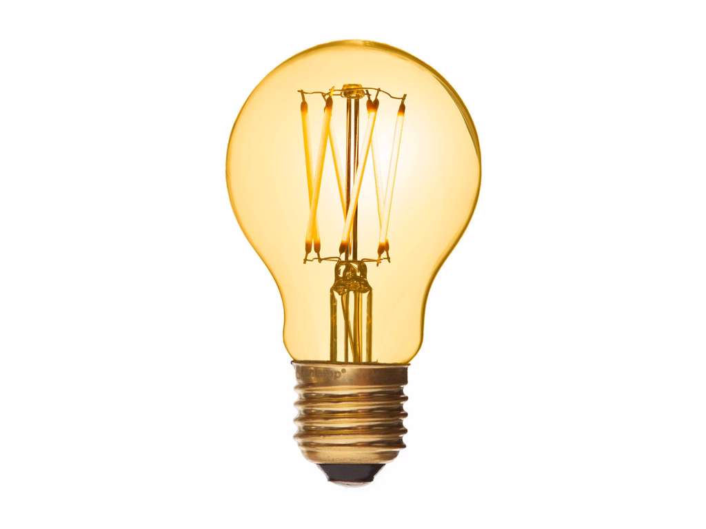 Danlamp LED Pære Standard De Luxe Gold 2W (25W) 2000K E27 | Dæmpbar