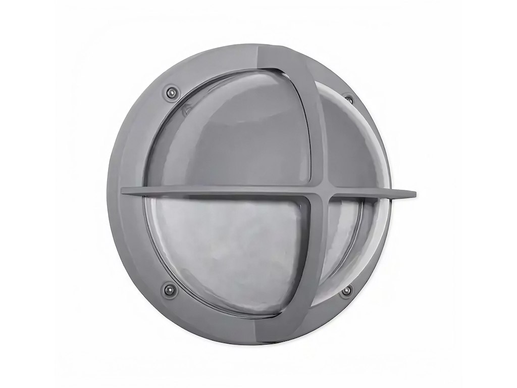MINI Skotlampe med Halvskærm E14 Alu IP44