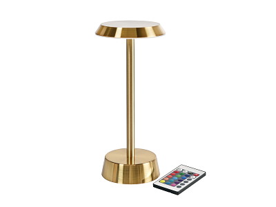 Nour LED Bordlampe Messing 2700K  Pakke med 6 stk. inkl. Ladestationer