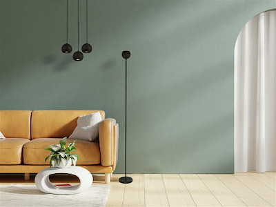 Searchlight Gulvlampe Eindhoven Sort