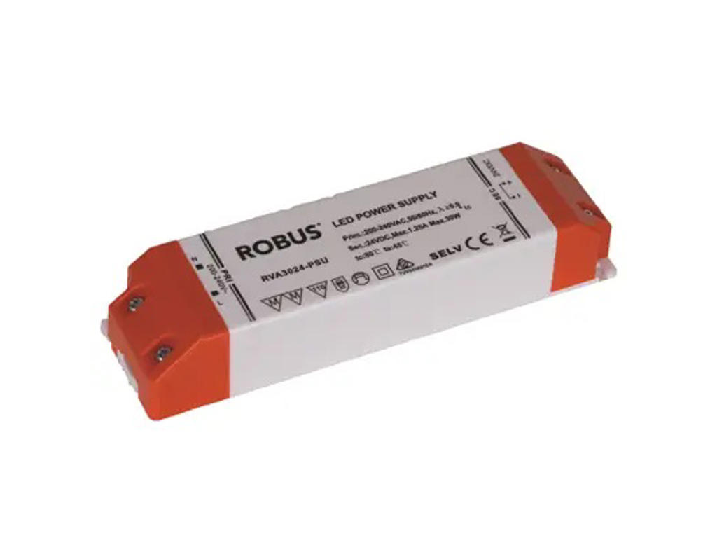LED DRIVER VEGAS 30W, 24V, IP20 constant voltage driver, non dimmable