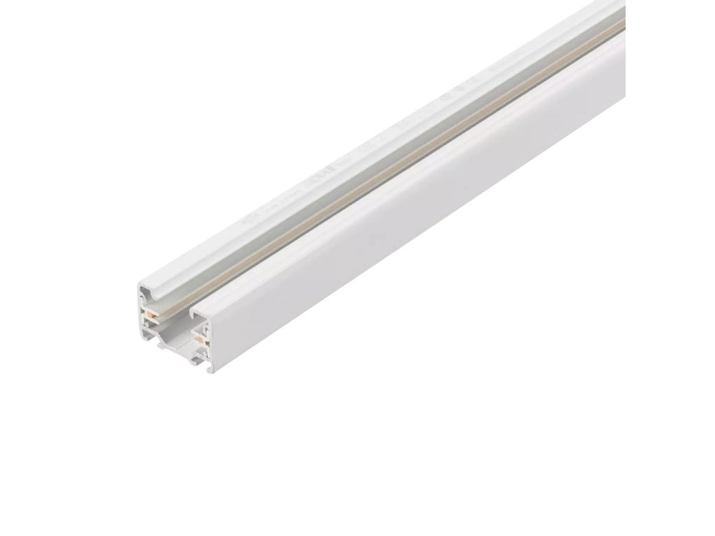 Global 1-faset skinne 3m hvid