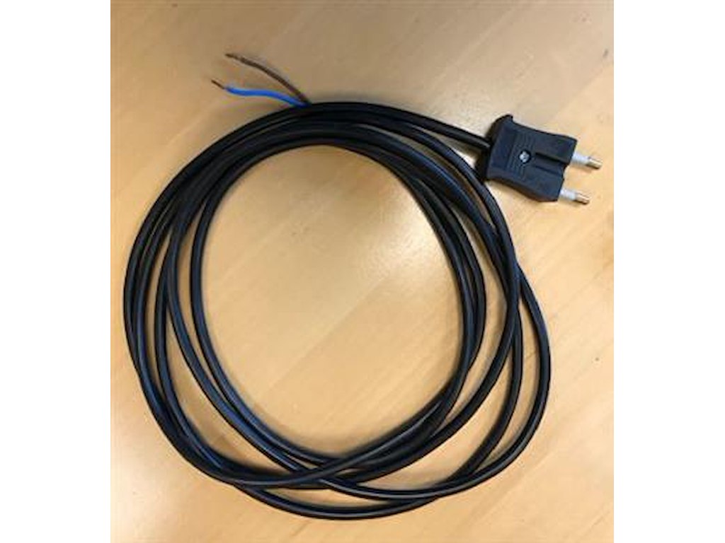 Ledning 3m Pkaj 2G1 Sort M/Flad Sort Hanstikprop 