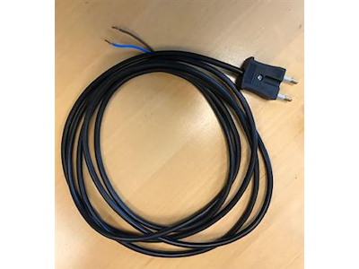 Ledning 3m Pkaj 2G1 Sort M/Flad Sort Hanstikprop 