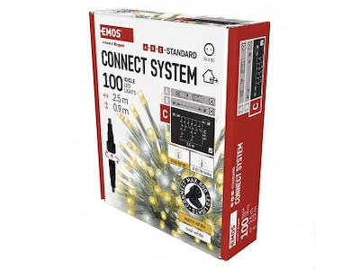 EMOS Connect System Standard (C) LED Istapper 2,5 m Varm/Kold Hvid