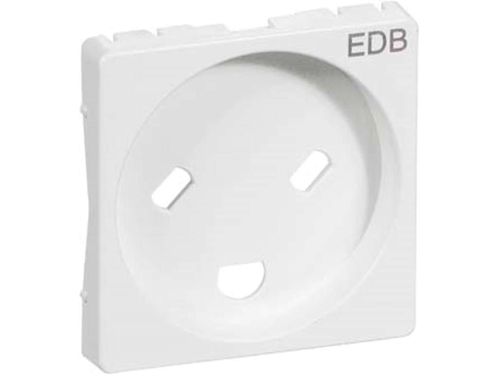 Afdækning F/Stikkontakt EDB Hvid M/J