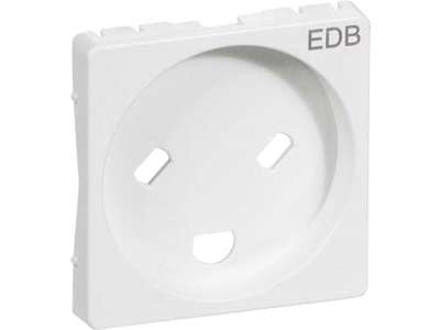 Afdækning F/Stikkontakt EDB Hvid M/J