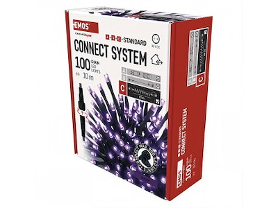 EMOS Connect System Standard (C) LED Lyskæde 10 m Lilla