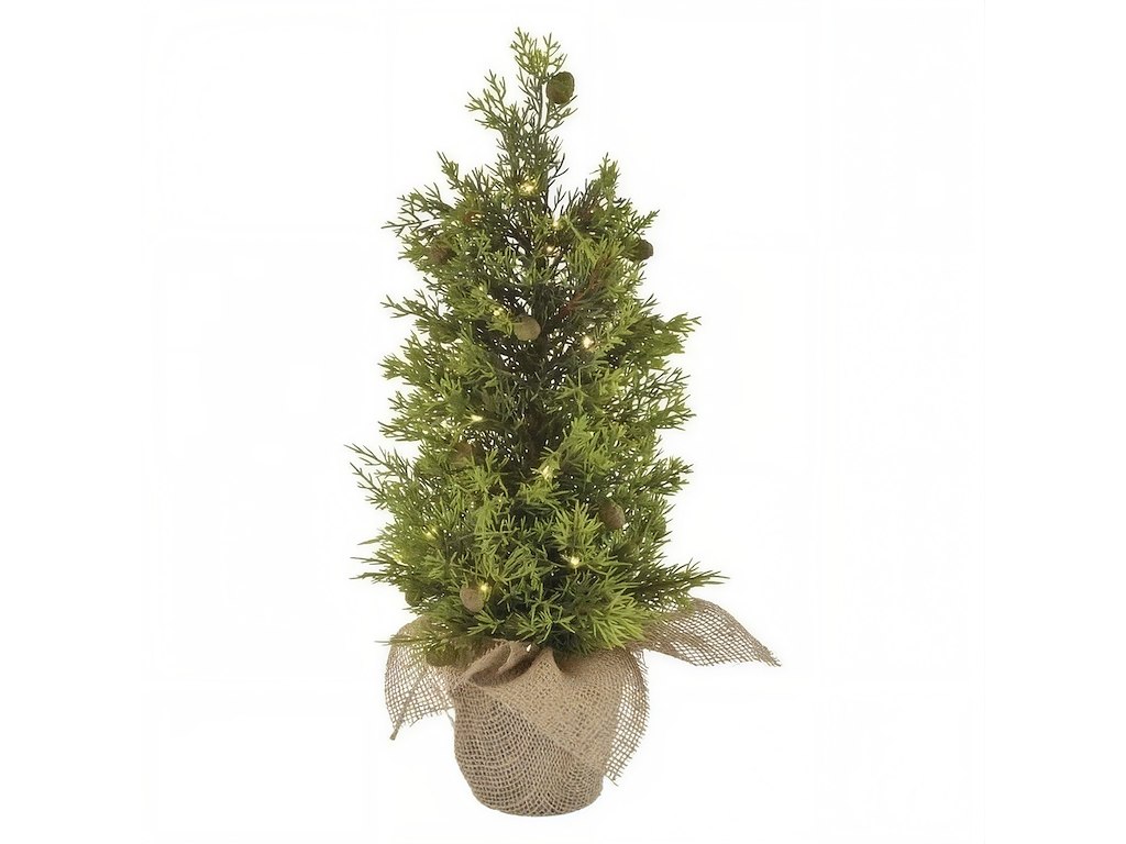 EMOS LED Juletræ 50cm Varm Hvid med Timer IP44 | 3 × AA-batterier