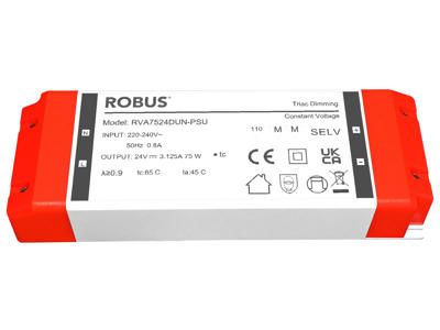 LED DRIVER VEGAS 75W, 24V, IP20 driver, triac dimmable