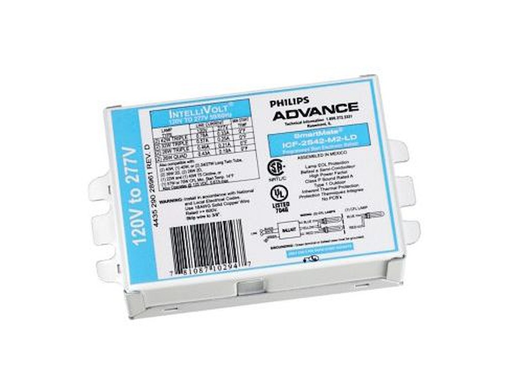 Philips PureVOLT Elektronisk Ballast 2x60W UV CFL 120-277V