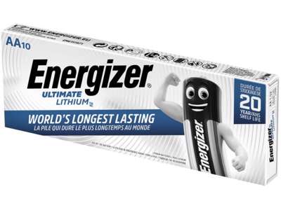 Energizer Lithium AA Batterier | 10-Pak