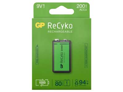 GP ReCyko 9V Batteri | 1-pak