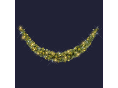 Festilight Jabot Ranke – 2,70m – 300 LED – Hvid og Varm Hvid