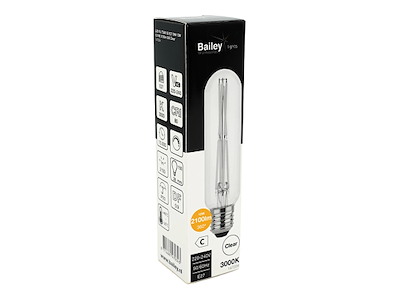 Bailey T38x150 LED Filament Rørpære E27 12W (131W) Klar | Dæmpbar