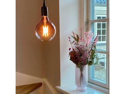 Danlamp Mega Edison LED Globe Rosa 2,5W (40W) 2200K E27 | Dæmpbar