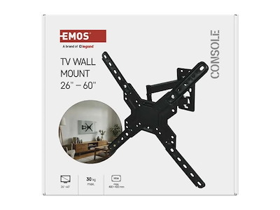 EMOS drejeligt TV-vægbeslag 26–60″ – VESA 400 × 400