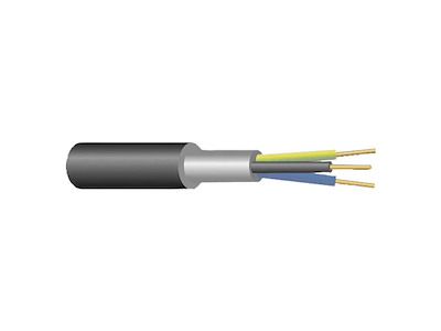 Kabel 3 X 1,5 Sort CYKY-J | 100 Meter