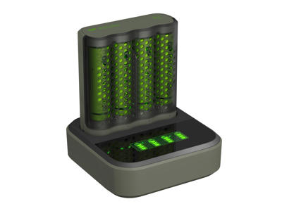 GP ReCyko Speed-oplader M451 (USB) med ladestation D451
