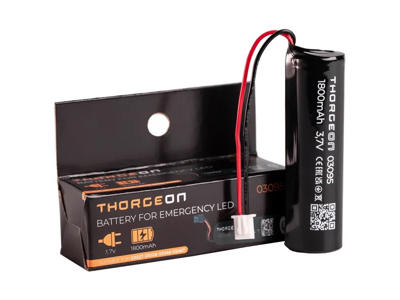 Batteri 1800mAh 3,7V for Nødudgang/Flugtvejs skilt