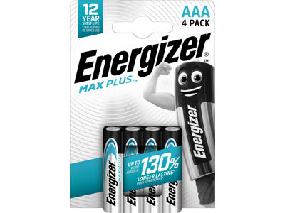 Energizer Max Plus AAA Batterier | 4-Pak