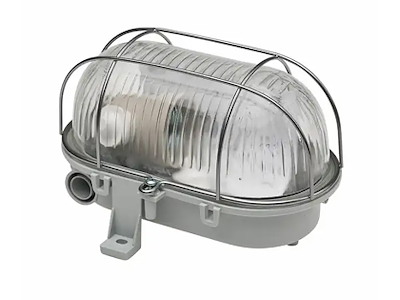 Skotlampe E27 IP44 Grå