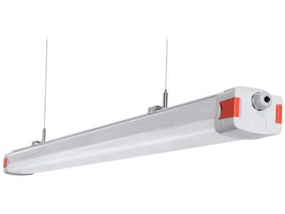 Tri-Proof LED Industriarmatur 40W 4000K RA90 IP65 IK10 1200 mm
