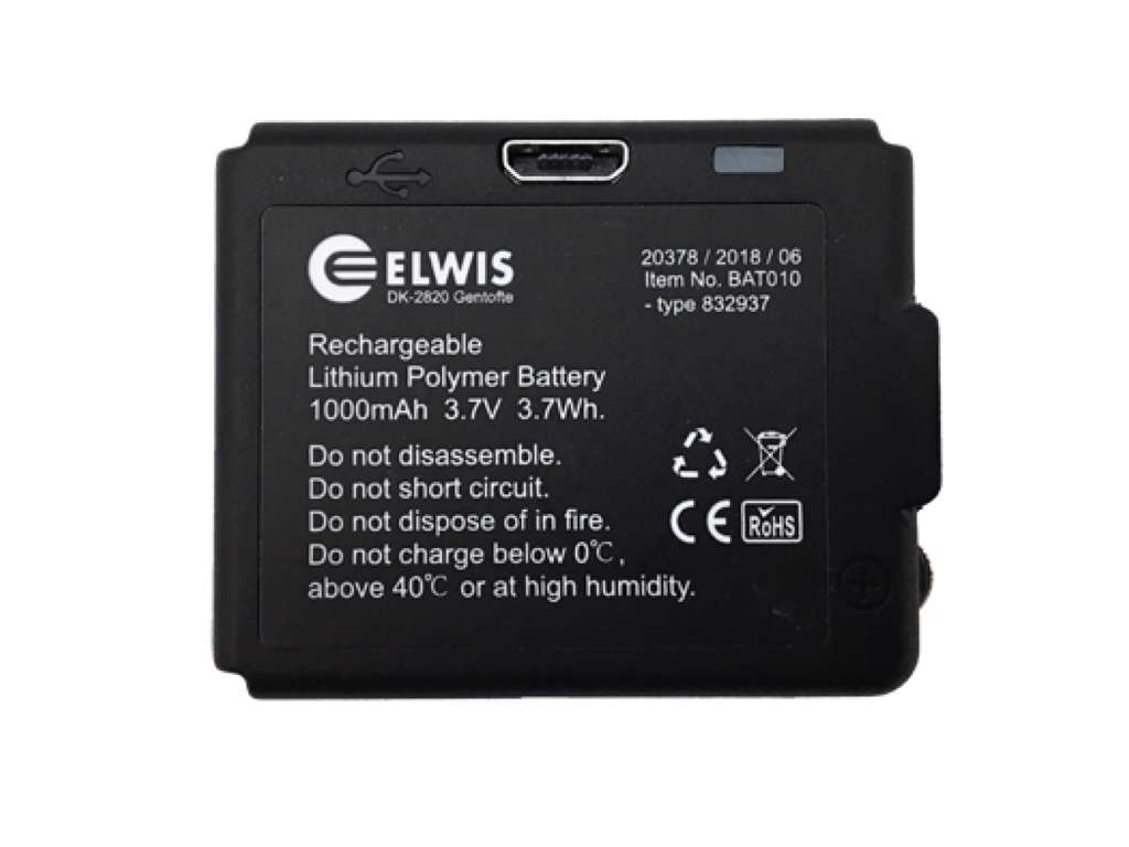 ELWIS Batteri BAT011 | Tilbehør Pandelampe
