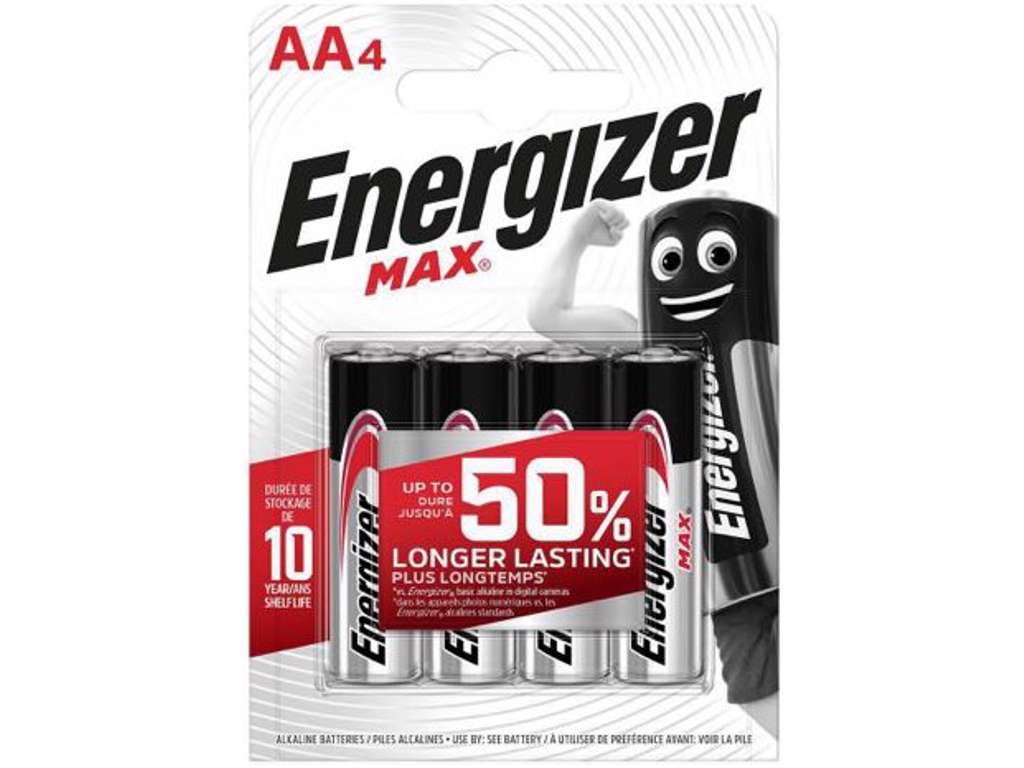 Energizer Max AA Batterier | 4-Pak
