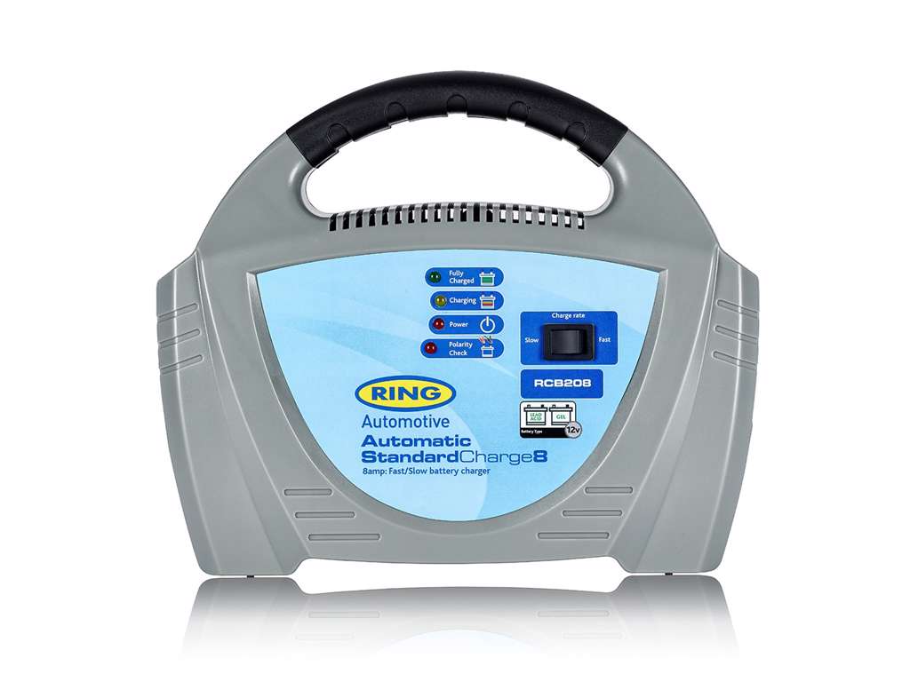 RECB208 8A automatisk batterilader  