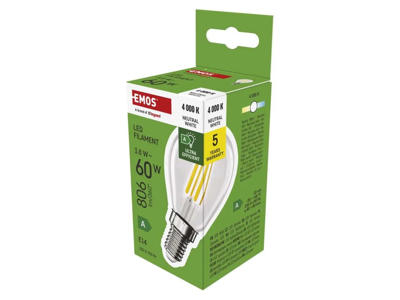 EMOS LED Krone 3,8W (60W) 4000K E14