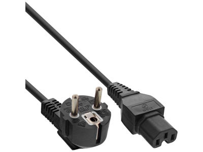 Smart Plug Dk-Netkabel Til C15 Stik Sort 1 Meter