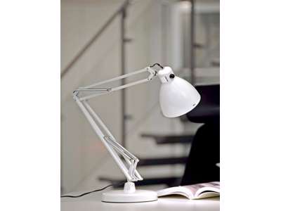 Arkitektlampe L-1 Hvid  E27
