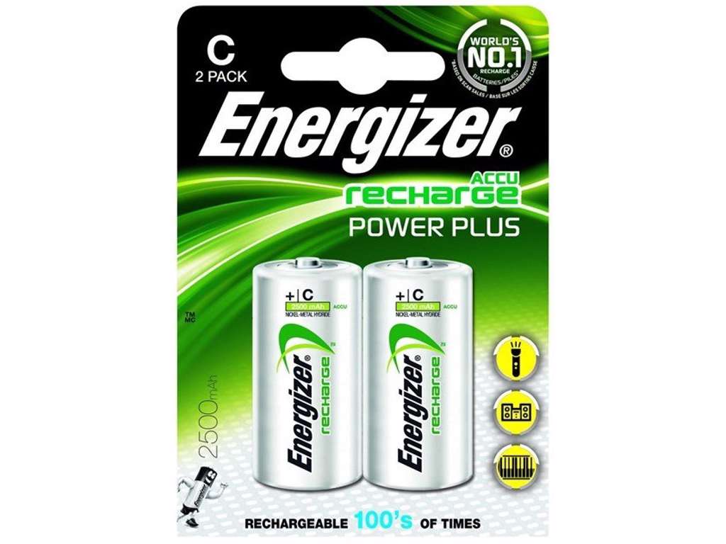 Energizer Recharge Power Plus C Batteri | 2-Pak
