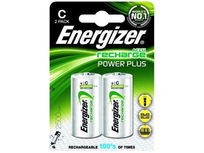 Energizer Recharge Power Plus C Batteri | 2-Pak