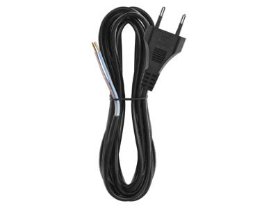 Lampe ledning Sort 1,5 Meter Med Stik
