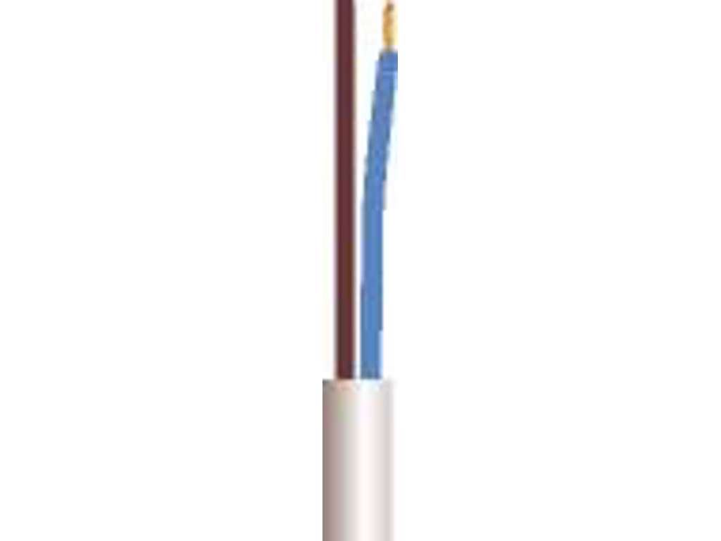 H05VV-F Kabel PKA 2X1,0 Hvid | 100 Meter