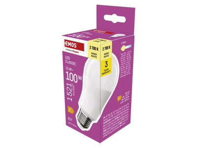 EMOS LED Pære 13W (100W) 2700K E27