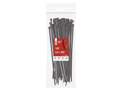 EMOS Kabelstrips 250×4,8 mm | Sort | 100-Pak