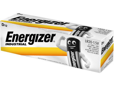 Energizer Industrial D Batterier | 12-Pak