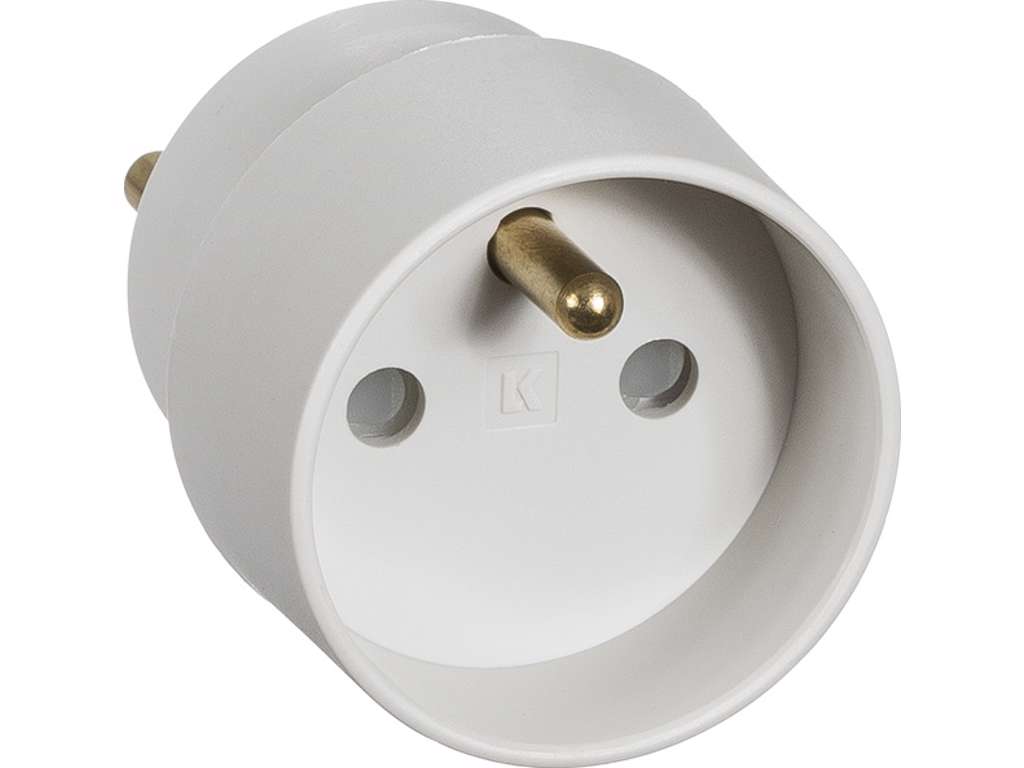 Hybrid Stikprop Lysegrå (Schuko)