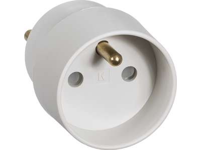 Hybrid Stikprop Lysegrå (Schuko)