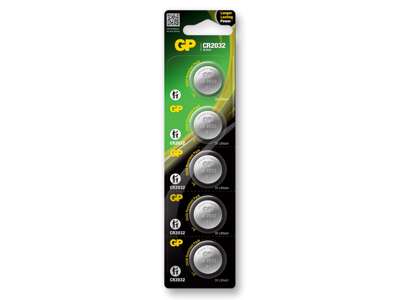 GP Lithium CR2032 Batteri | 5-Pak